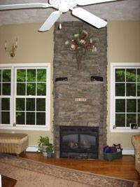 Stone Fireplace